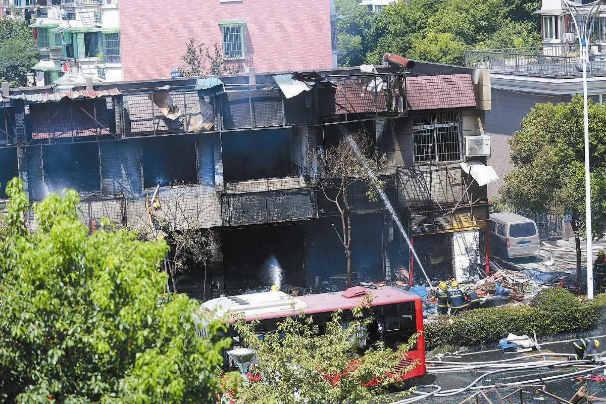 杭州餐廳媒氣桶爆炸 2死55傷