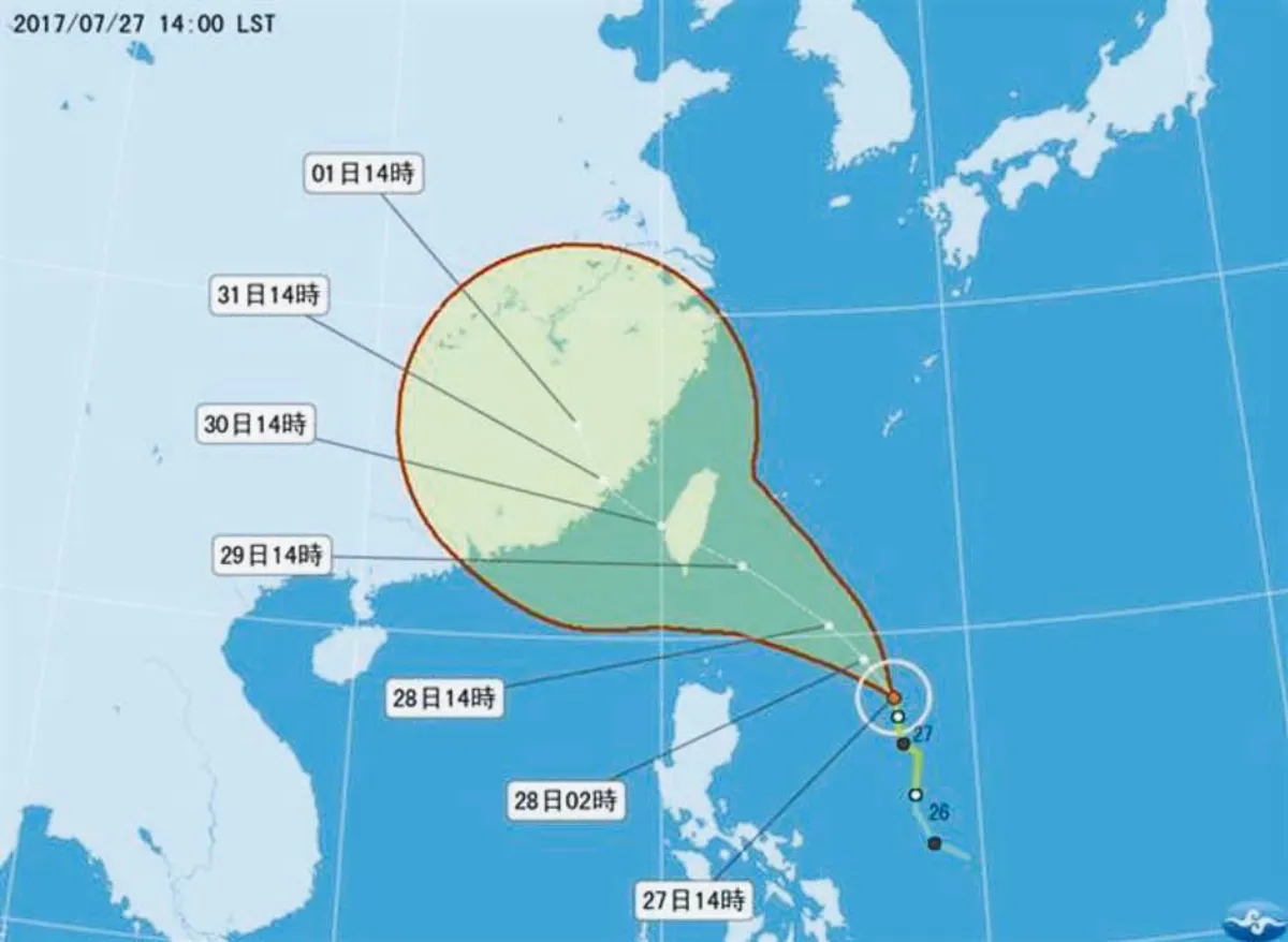 尼莎恐變壯 最快明晚台東登陸