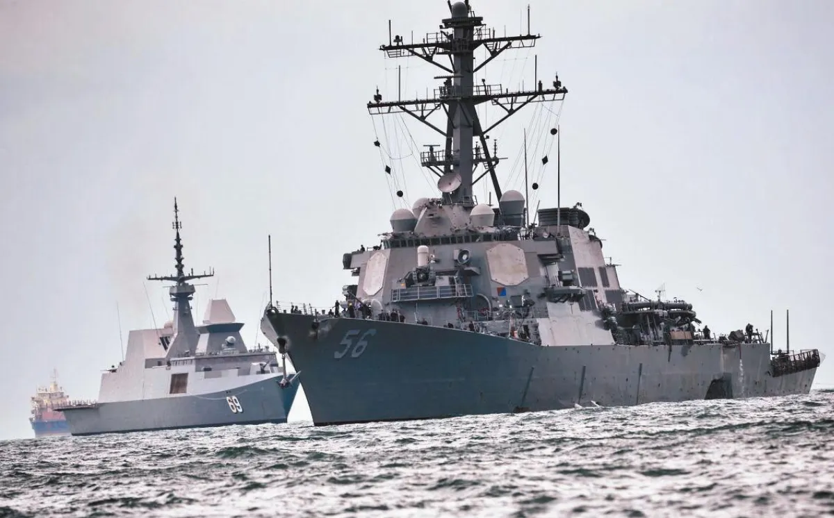 美驅逐艦又撞船 5傷10失蹤
