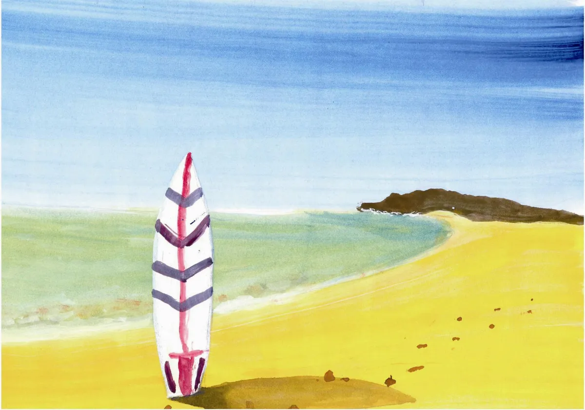 快樂塗鴉簿 美麗的海灘