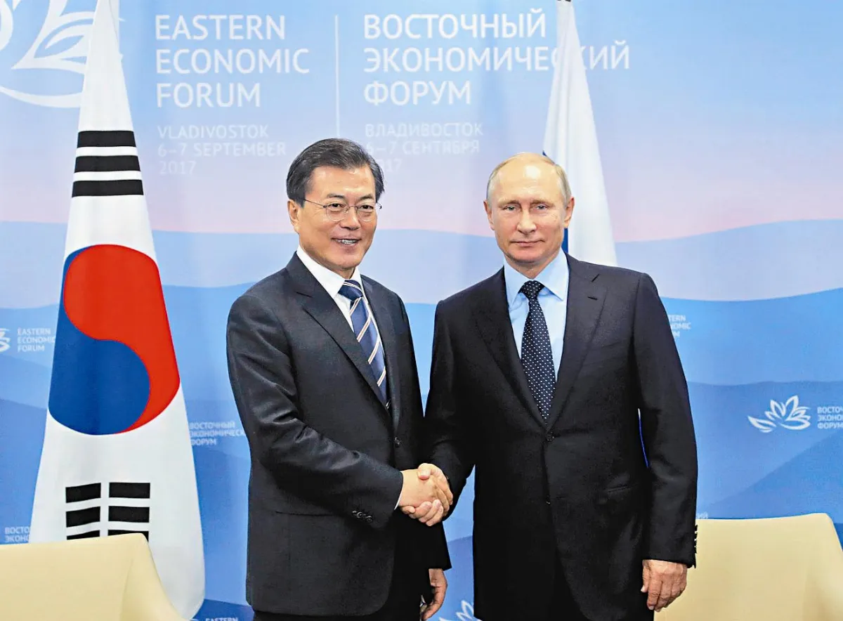 文在寅會普亭 磋商北韓核問題