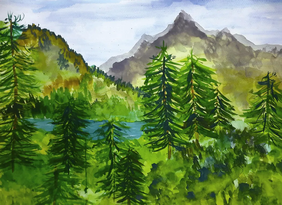 快樂塗鴉簿 湖光山色