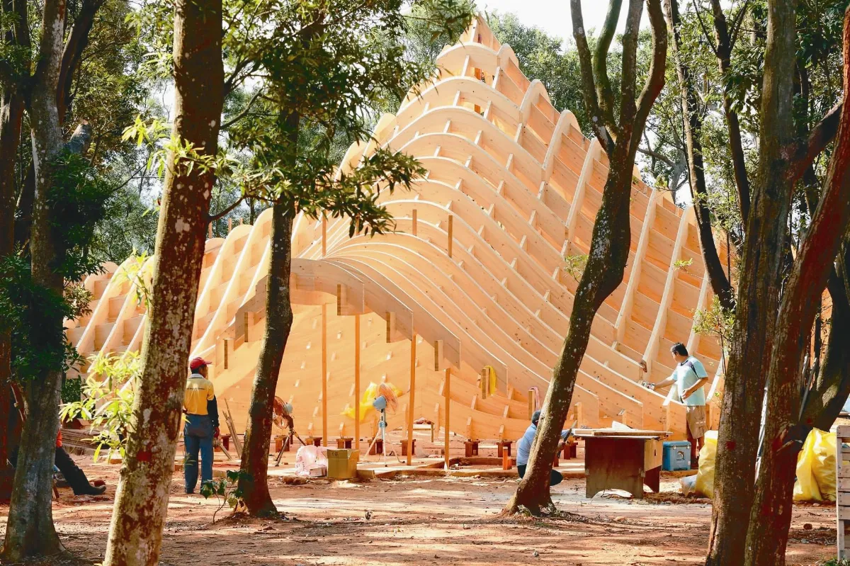 東京奧運館建築師 首創無瓦釘廟宇