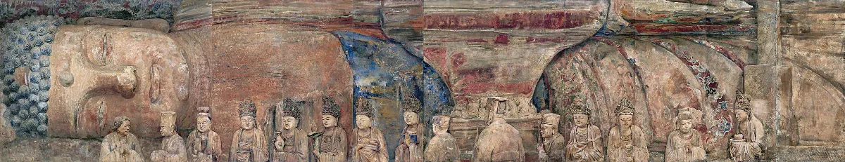 【絕壁重光──川渝石窟的保護與傳承暨李耘燕美術作品展】 靜．淨——釋迦牟尼涅槃圖