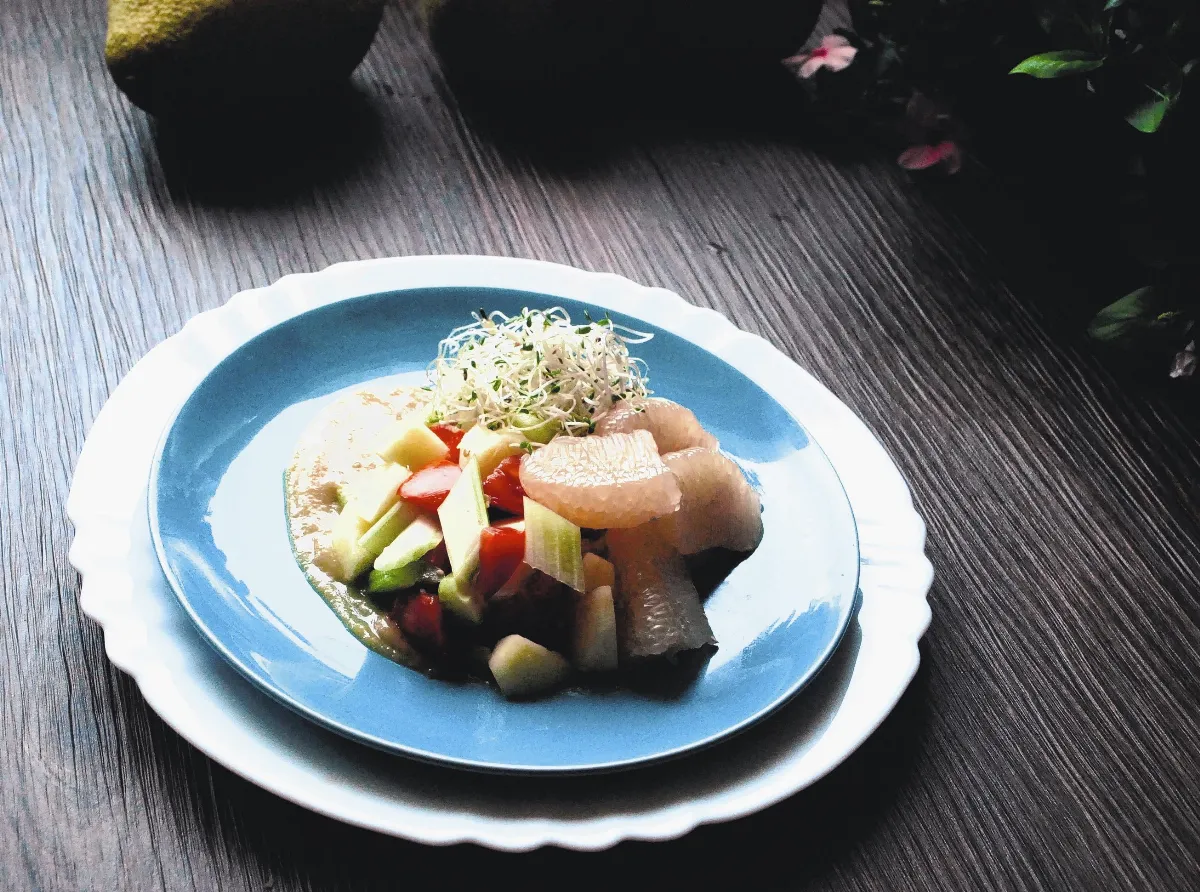 逸饗蔬食 柚子佐味噌醬沙拉