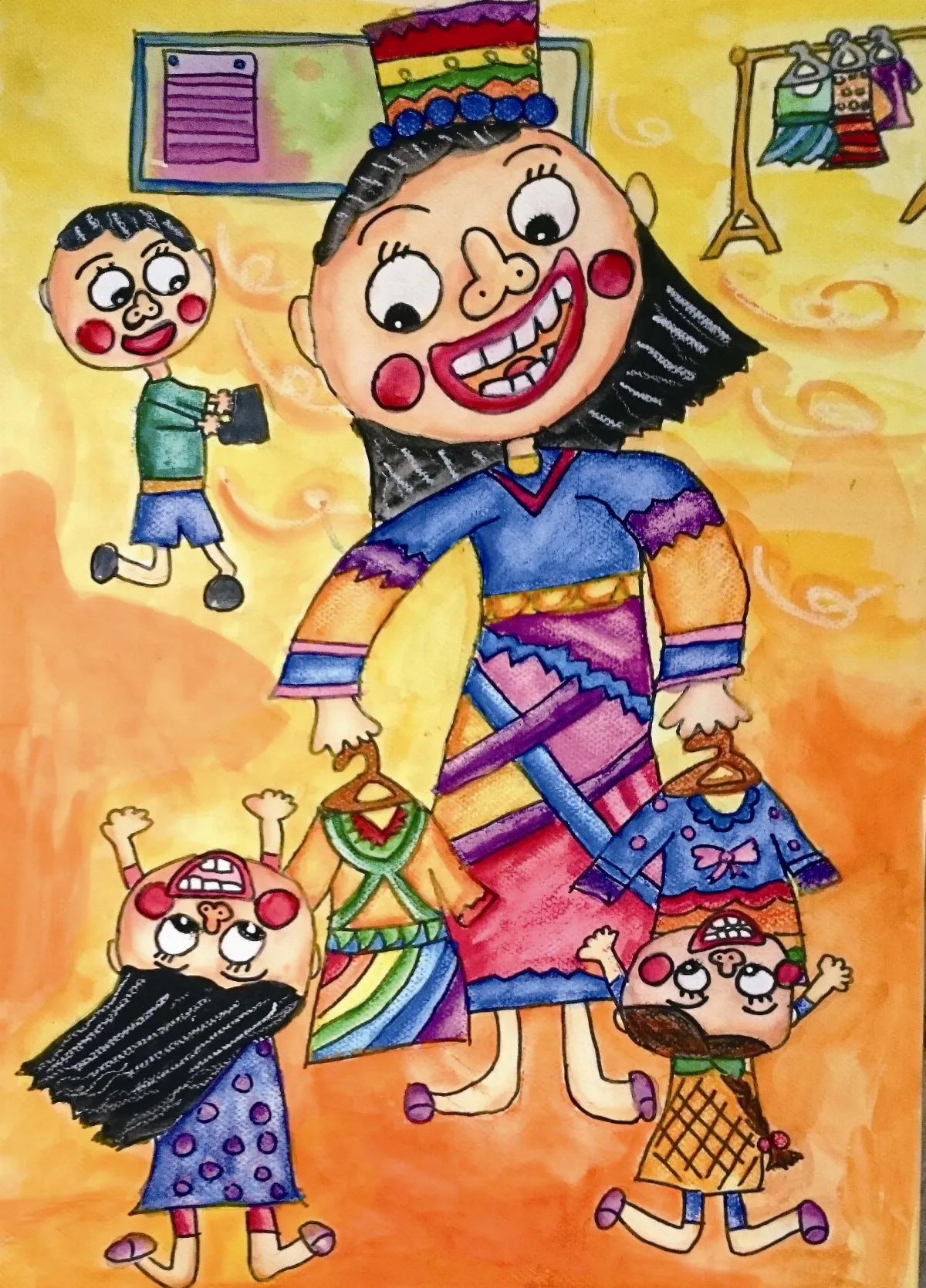 快樂塗鴉簿 我愛媽媽