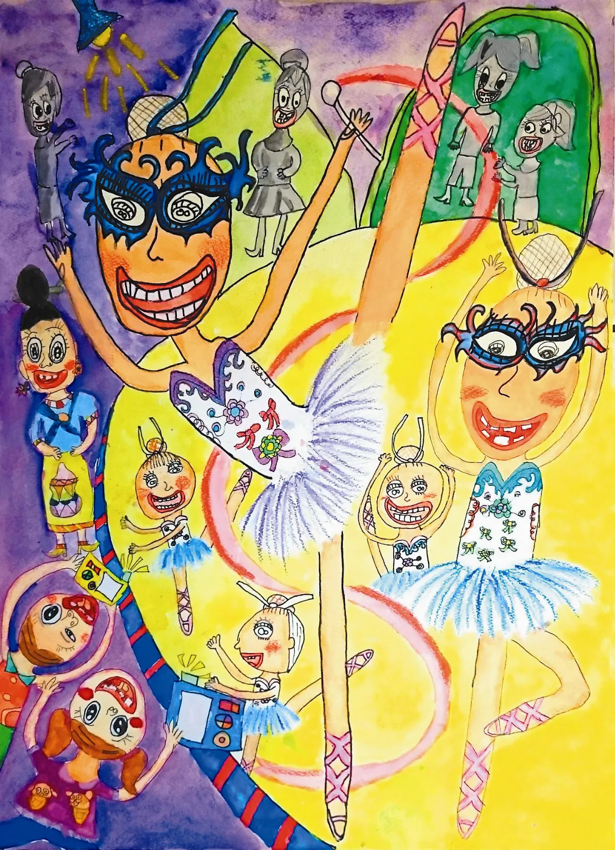 快樂塗鴉簿 芭蕾舞者