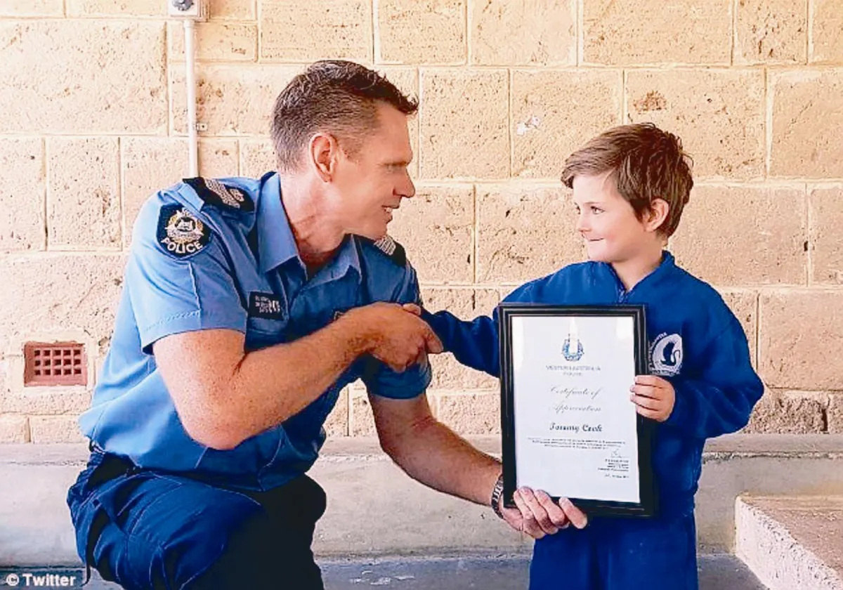 6歲小偵探 助警找回失蹤老翁