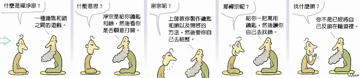 參禪參纏  禪淨密的鑰匙