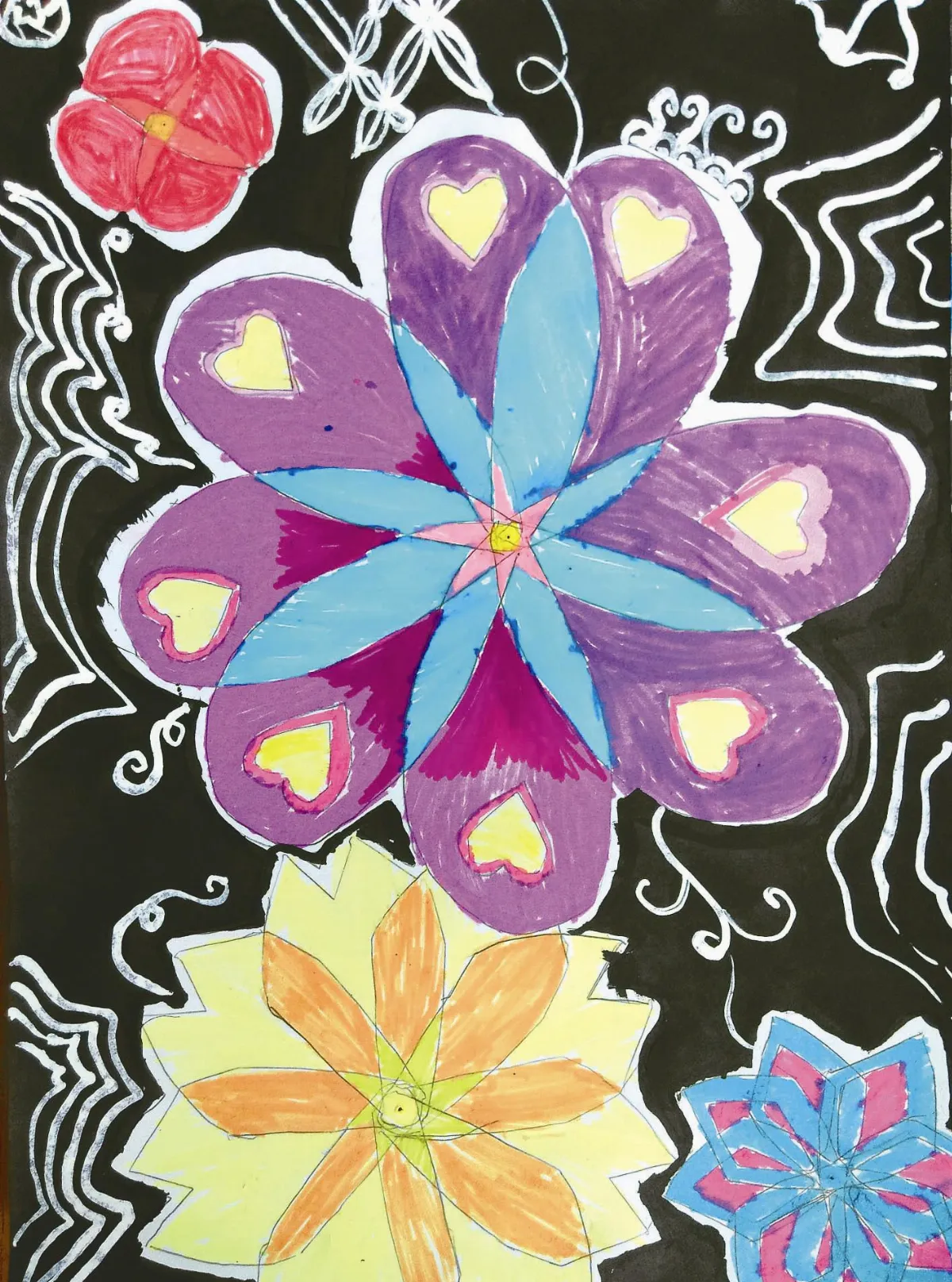 快樂塗鴉簿  花團錦簇