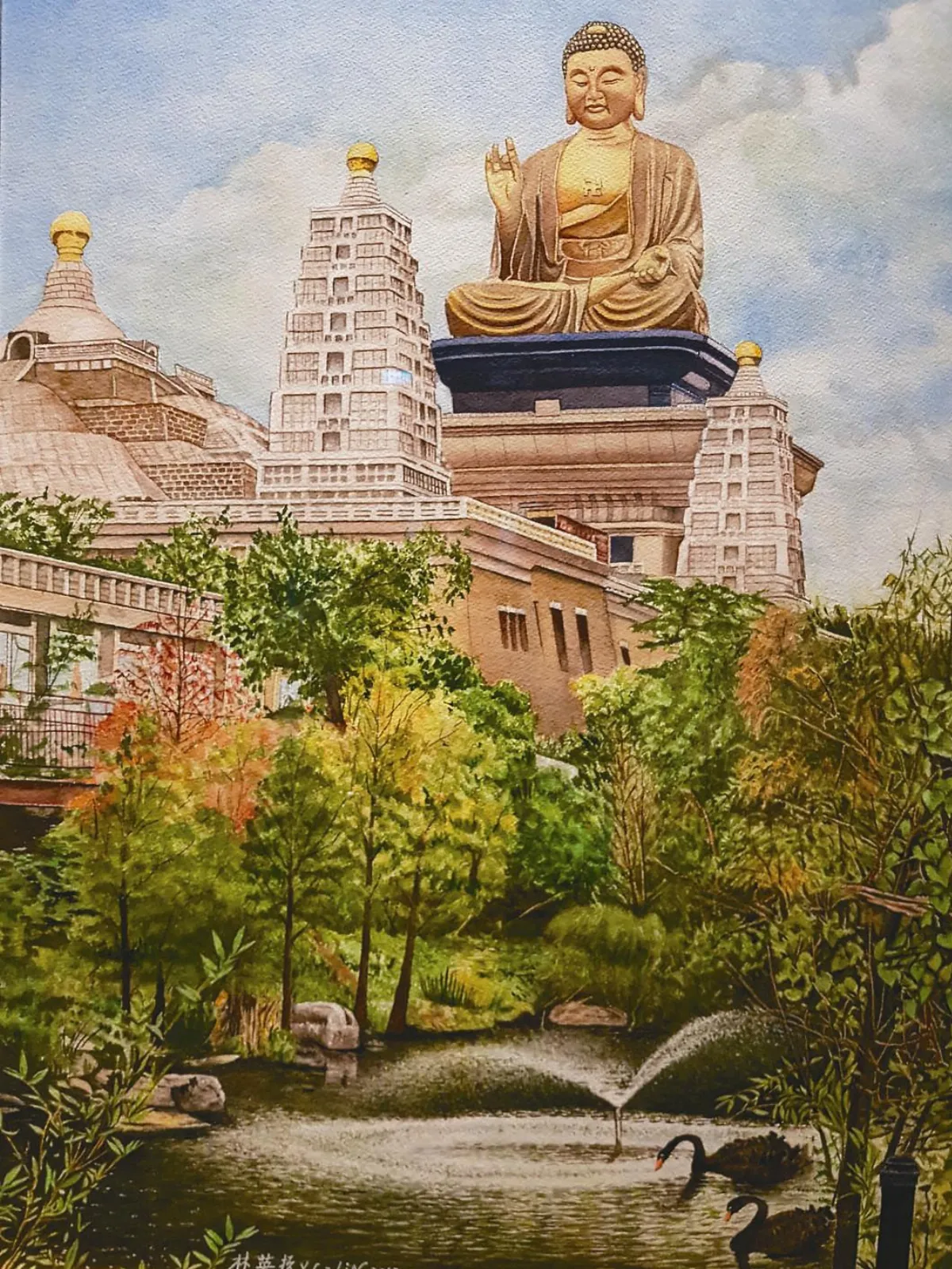戀戀台灣展 林英哲畫說佛館