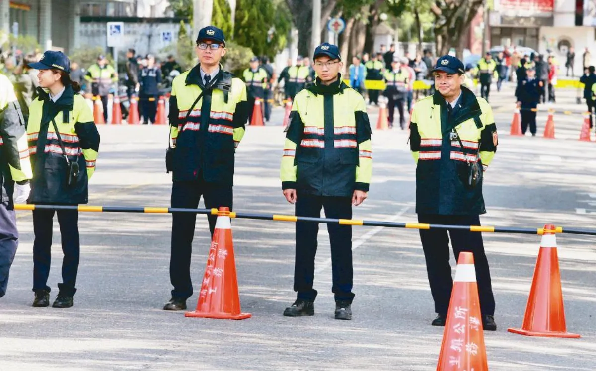 總統南投輔選 上千警力管制