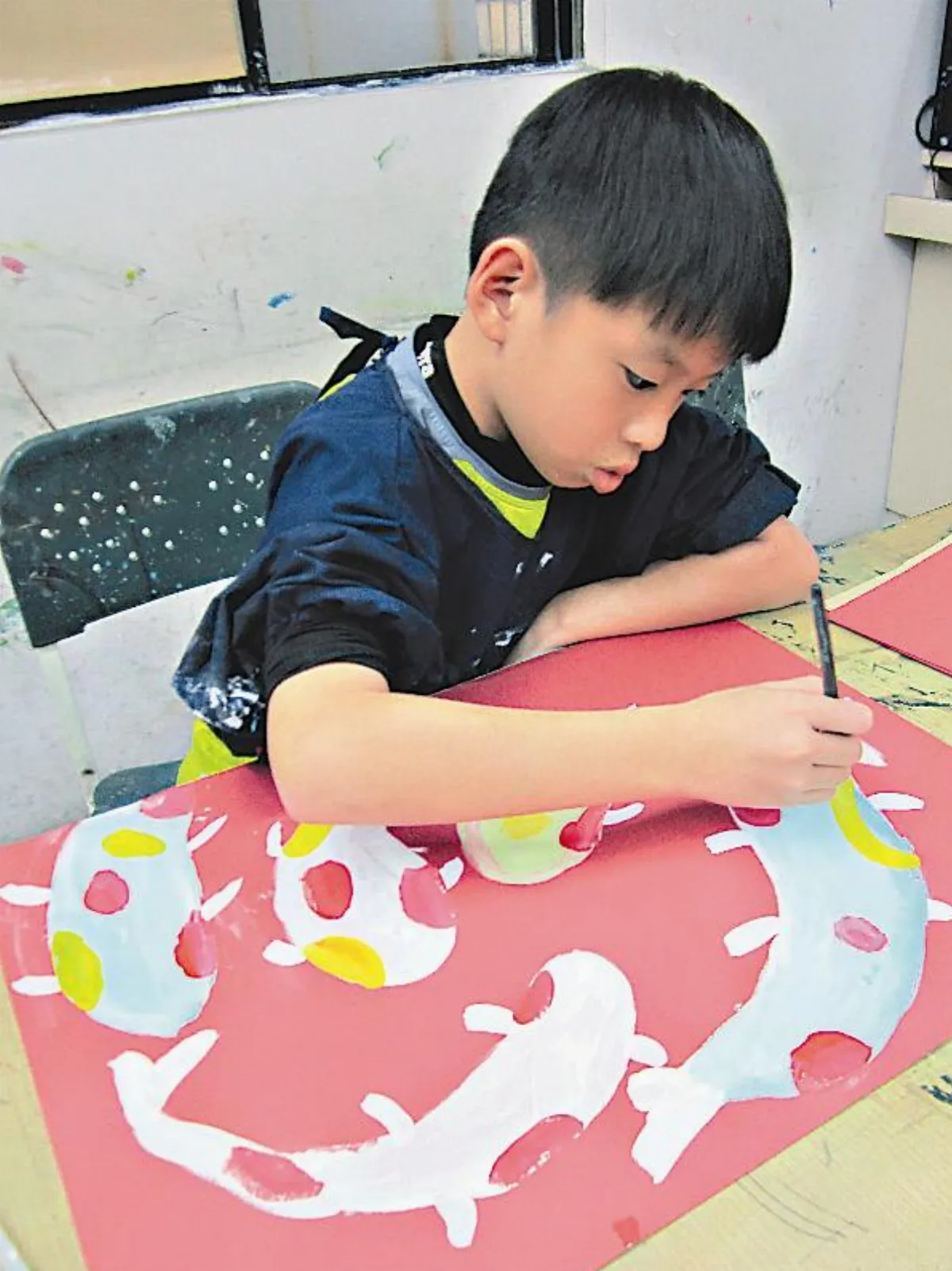 童畫天地 吉祥彩色鯉魚畫法