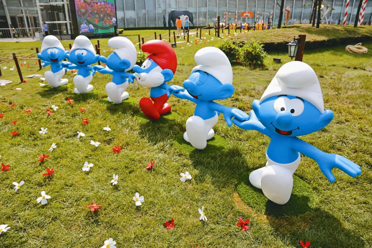 小精靈特展 還原蘑菇村