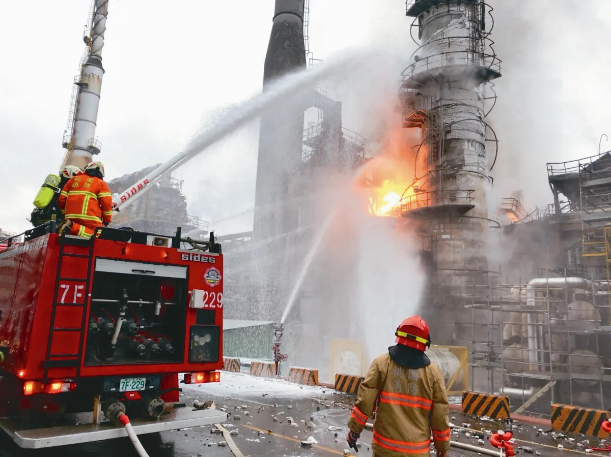 桃園煉油廠 歲修後爆炸