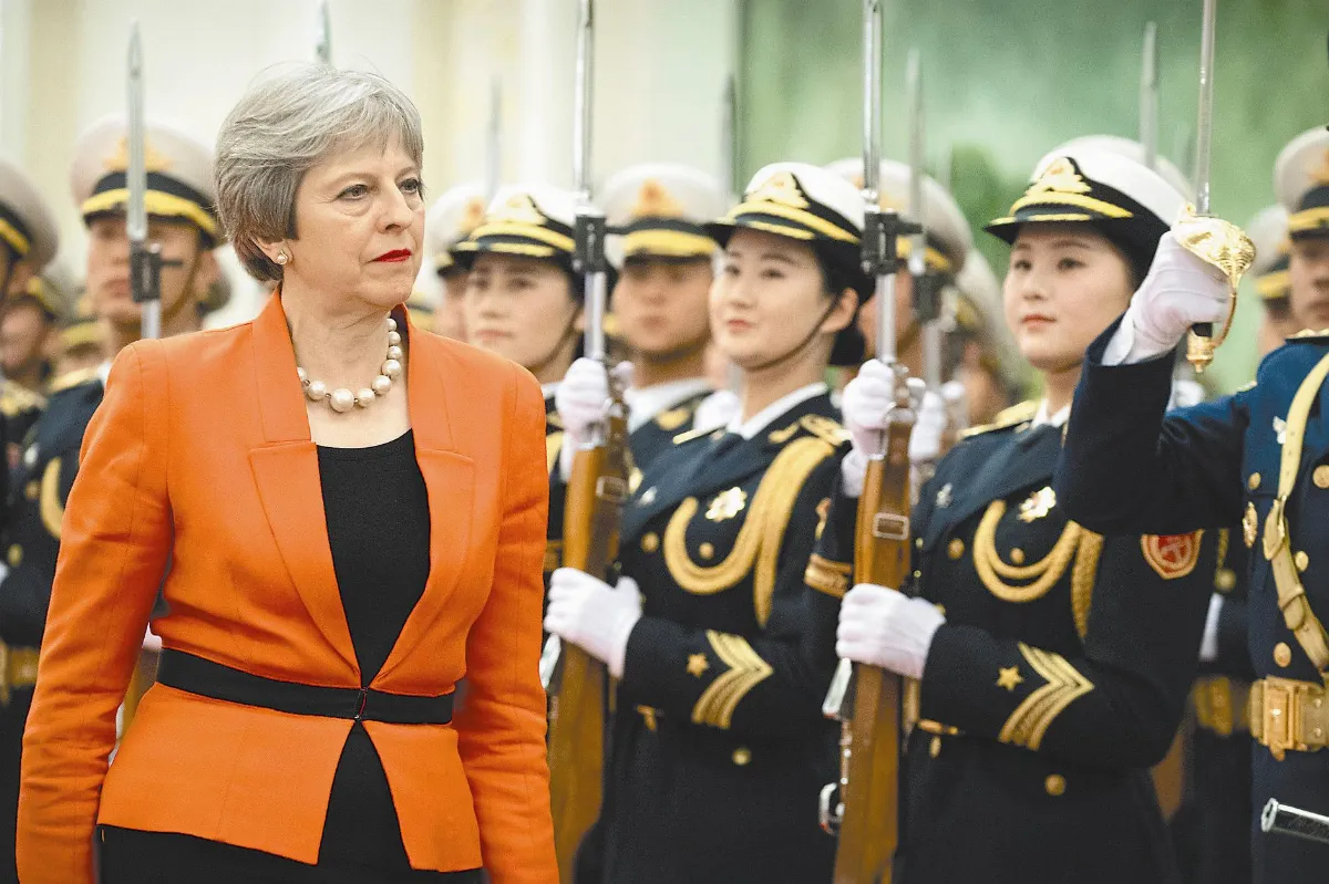 英相梅伊訪陸 盼深化貿易黃金時代