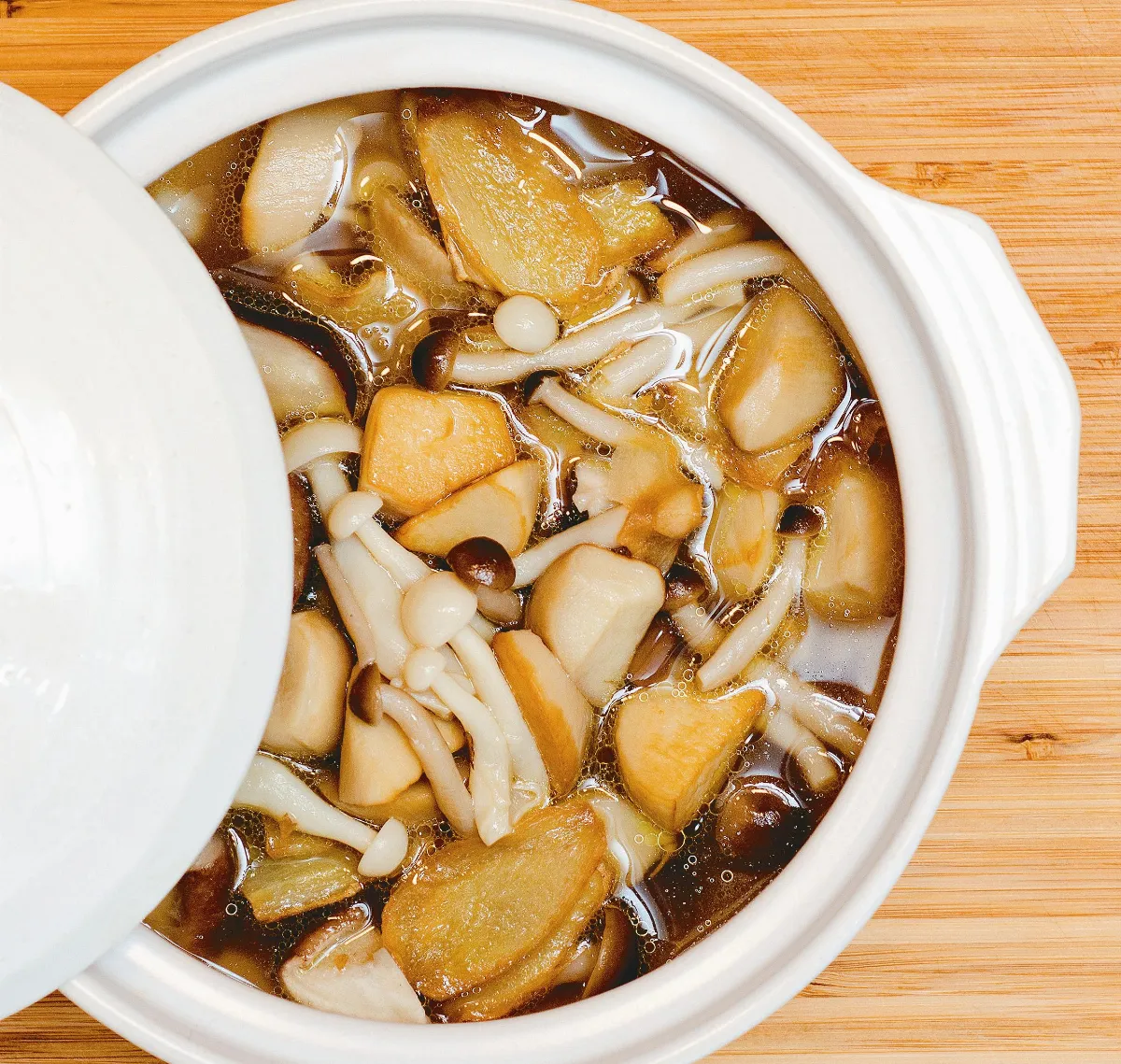 寶月上堂齋 百菇養生湯牛蒡手捲