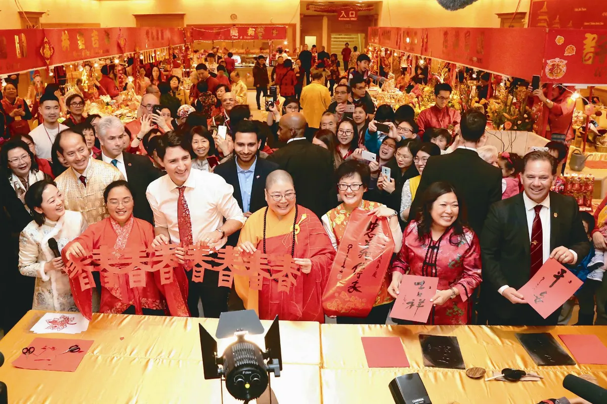 加國總理杜魯多 多倫多佛光山祈福