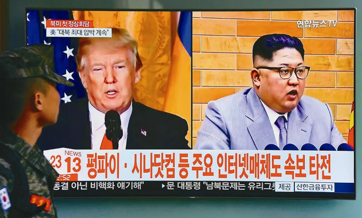 川普、金正恩世紀對談 5月登場  重大突破！ 若成將是美朝領導人首度會面 南韓特使：例行軍演持續 美：維持制裁與施壓