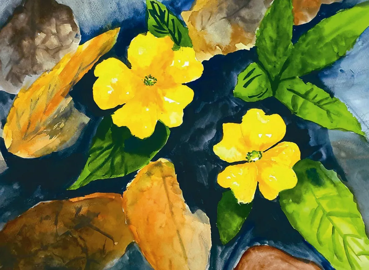 快樂塗鴉簿 黃花