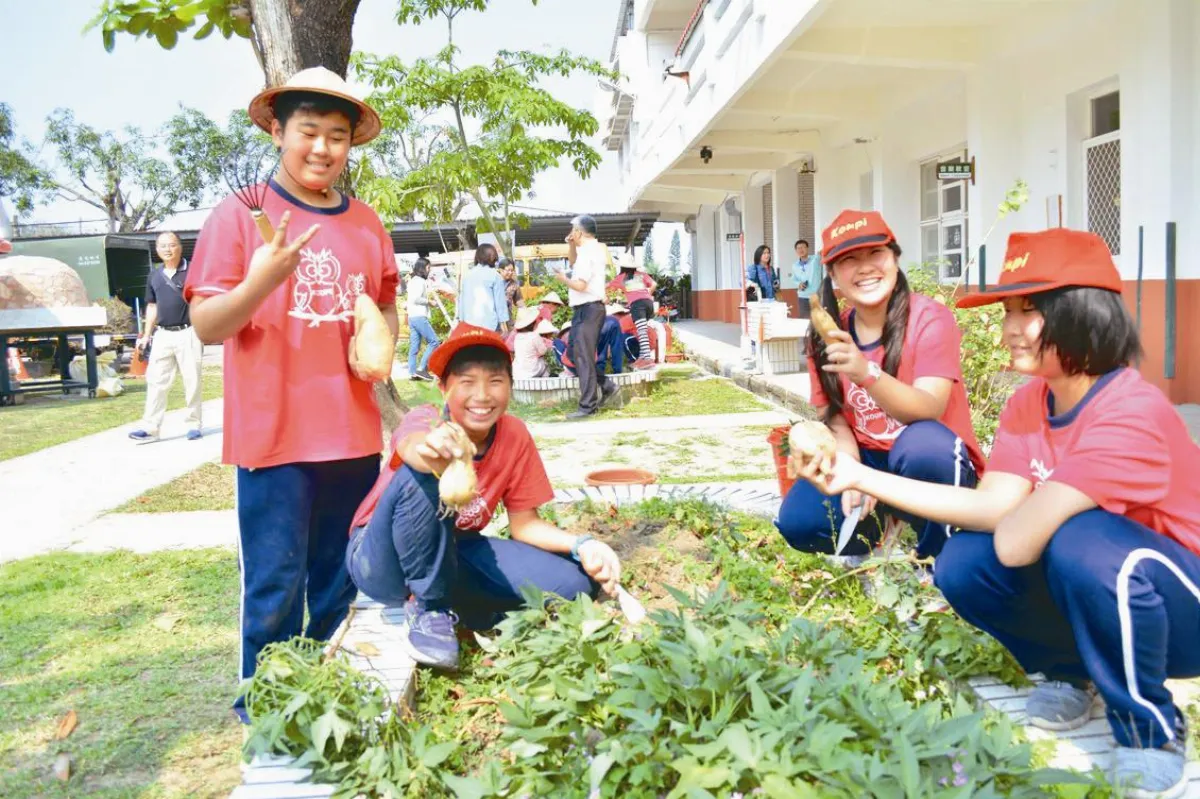 採收地瓜 小小農夫做窯烤披薩