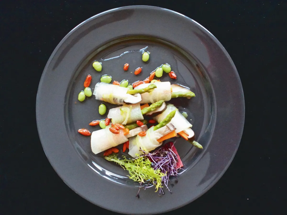 天然園  白黃彩蔬捲