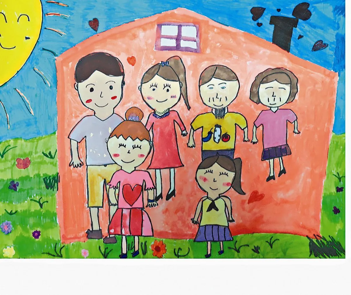 快樂塗鴉 簿  甜蜜的家