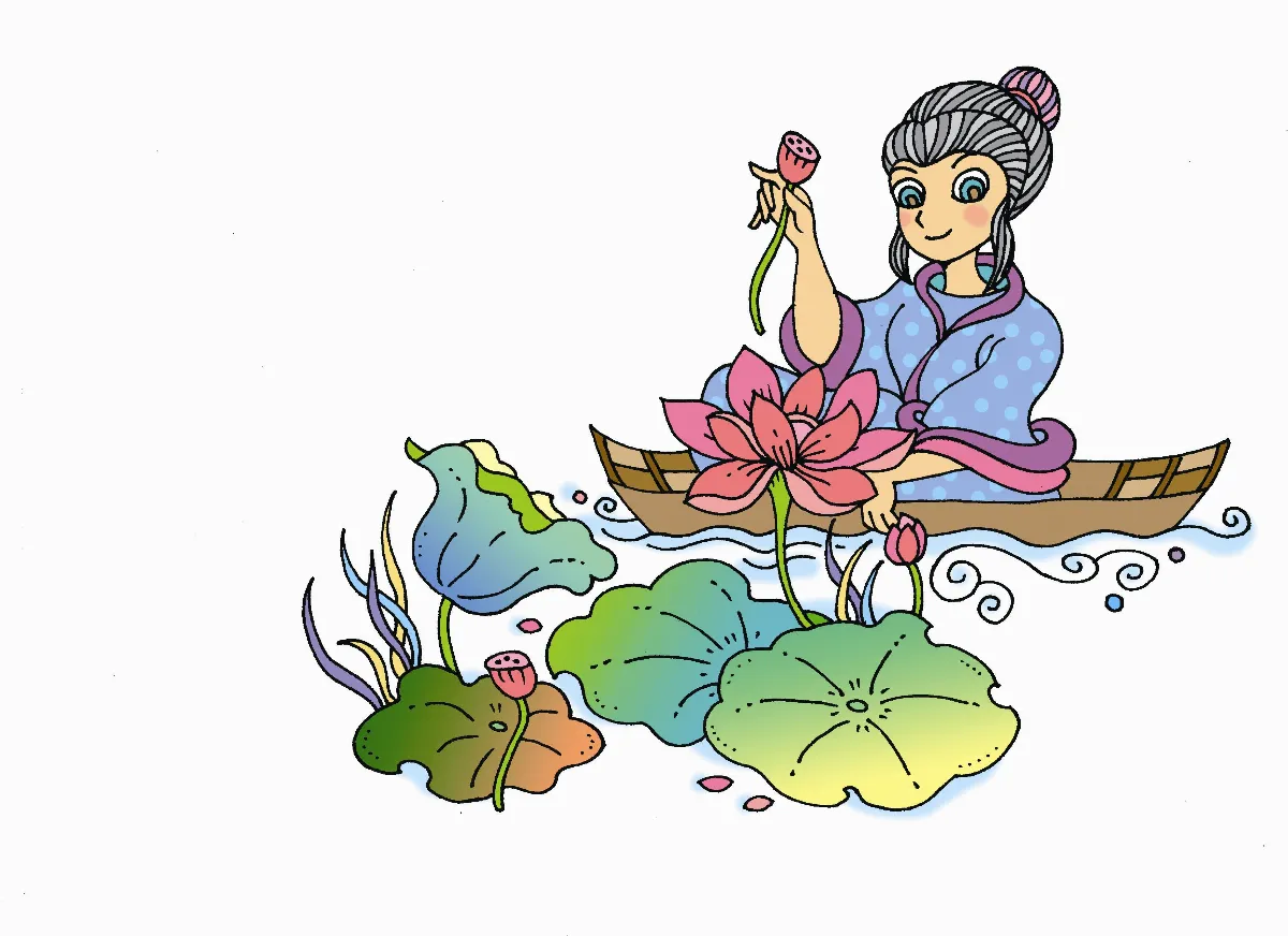 唐詩 小學堂  白居易〈采蓮曲〉