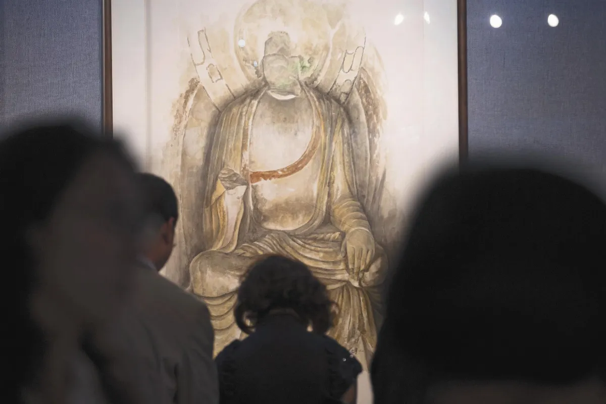 天龍山石窟流失佛像 藉畫回歸