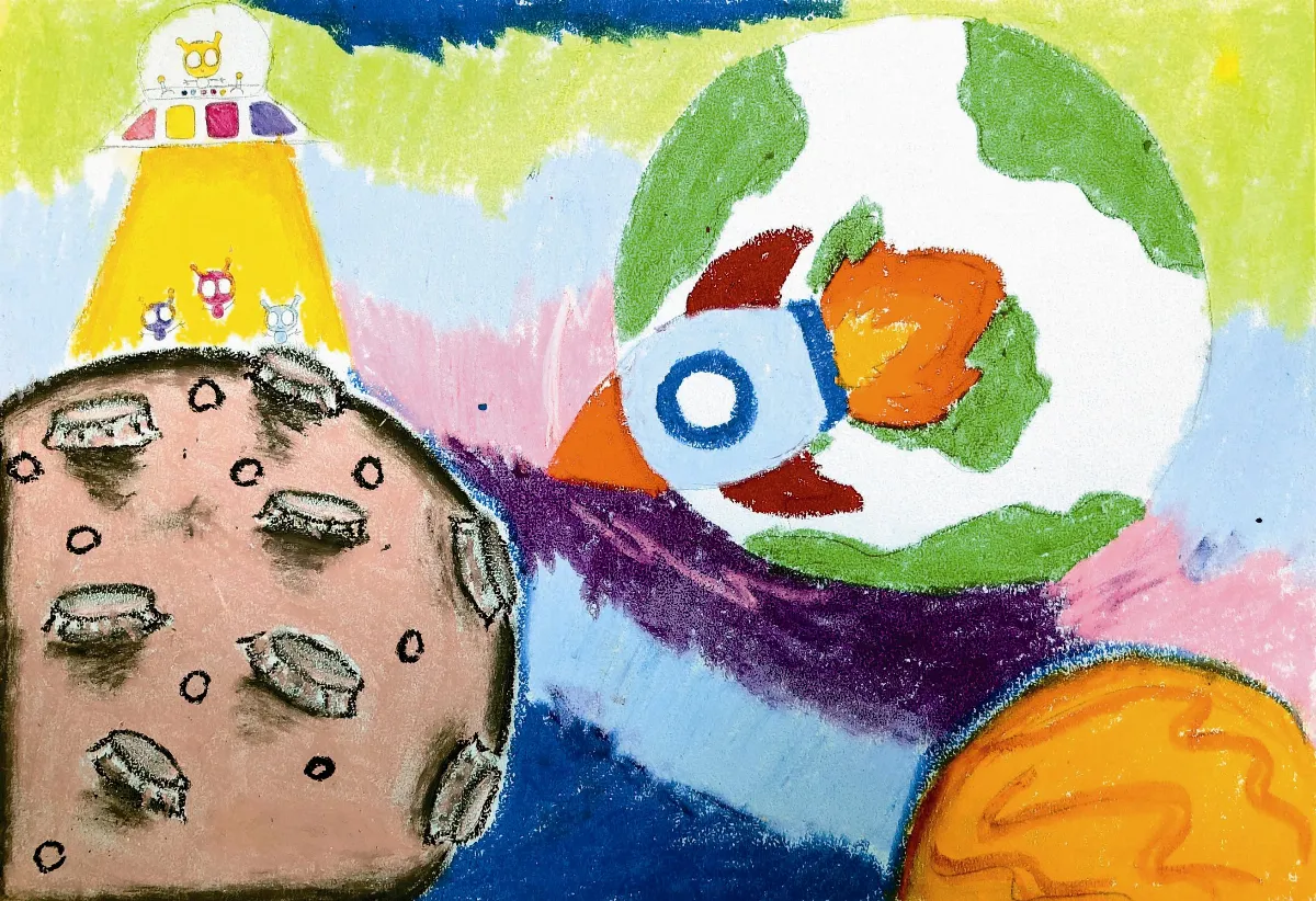 快樂塗鴉簿 有趣的外太空