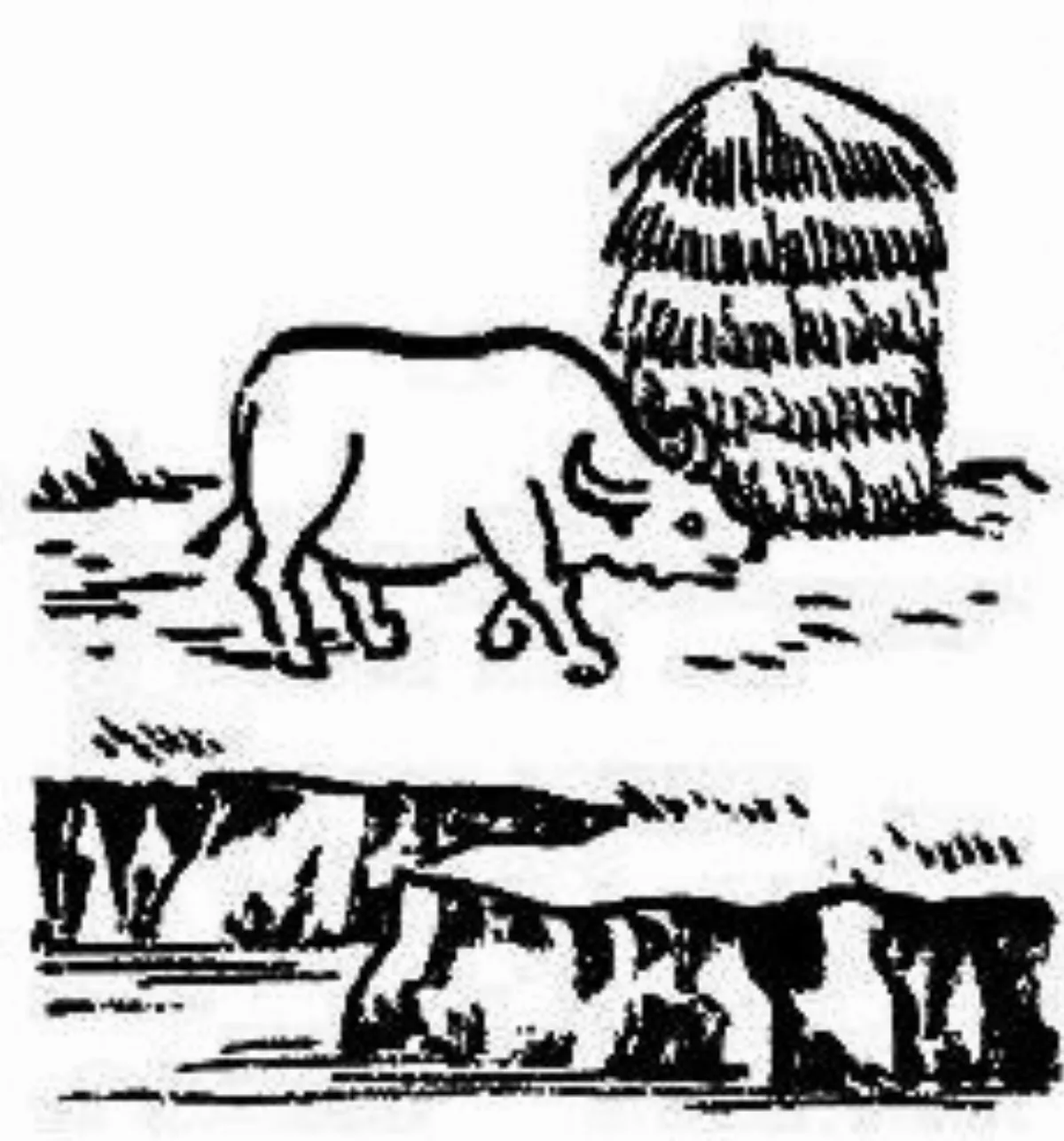 【豐子愷．護生畫集】人閒牛亦樂 隨意過前村