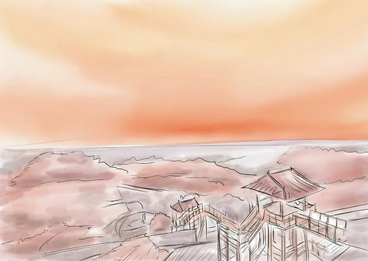 那亮著紅燈籠之處