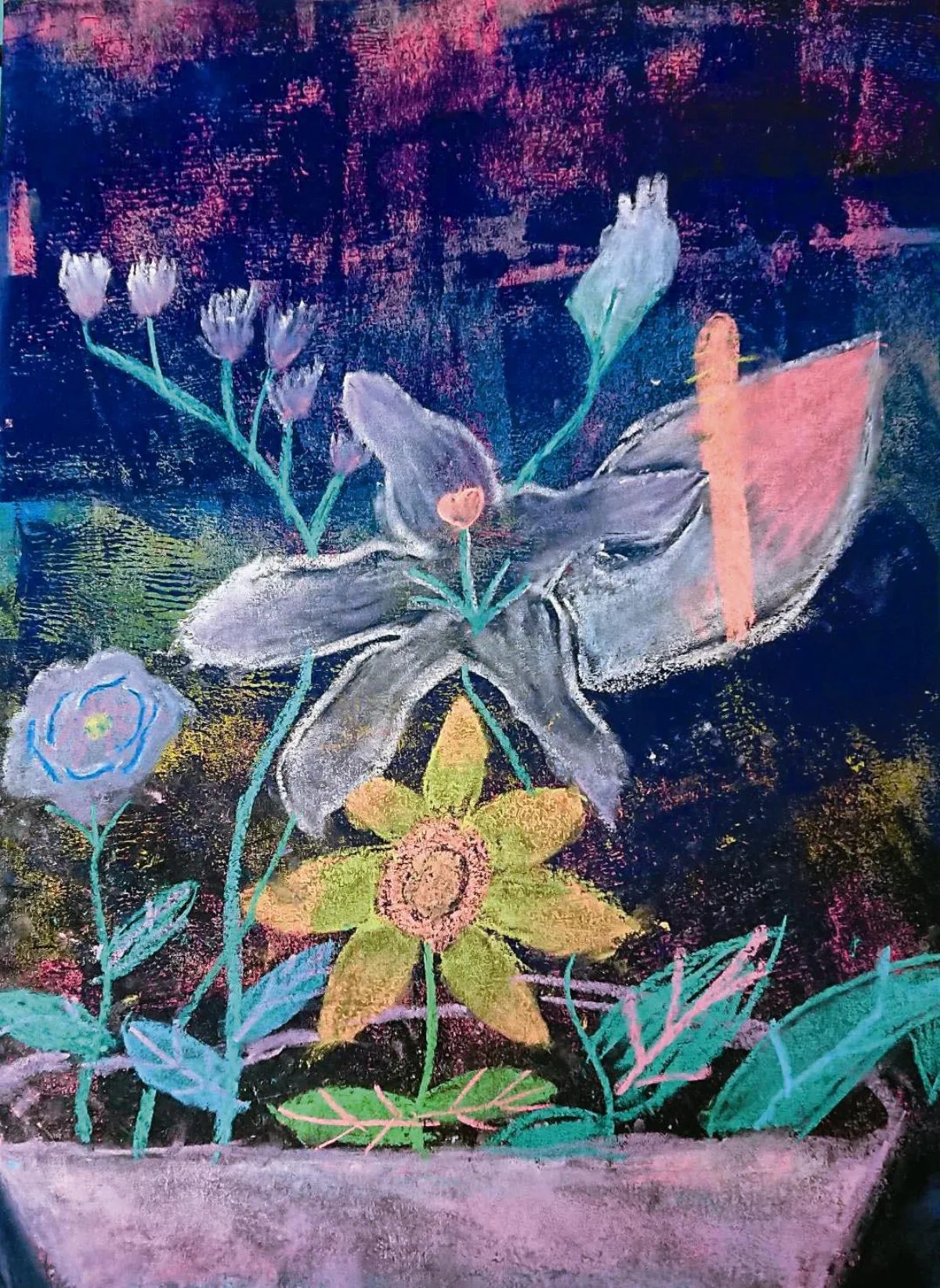 快樂塗鴉簿  靜物花