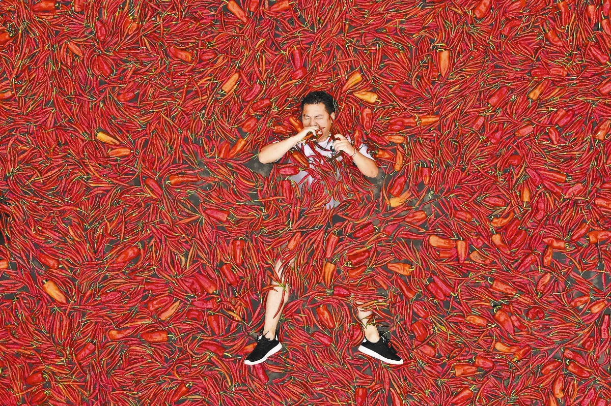 栽倒辣椒池 狂吞50個摘冠