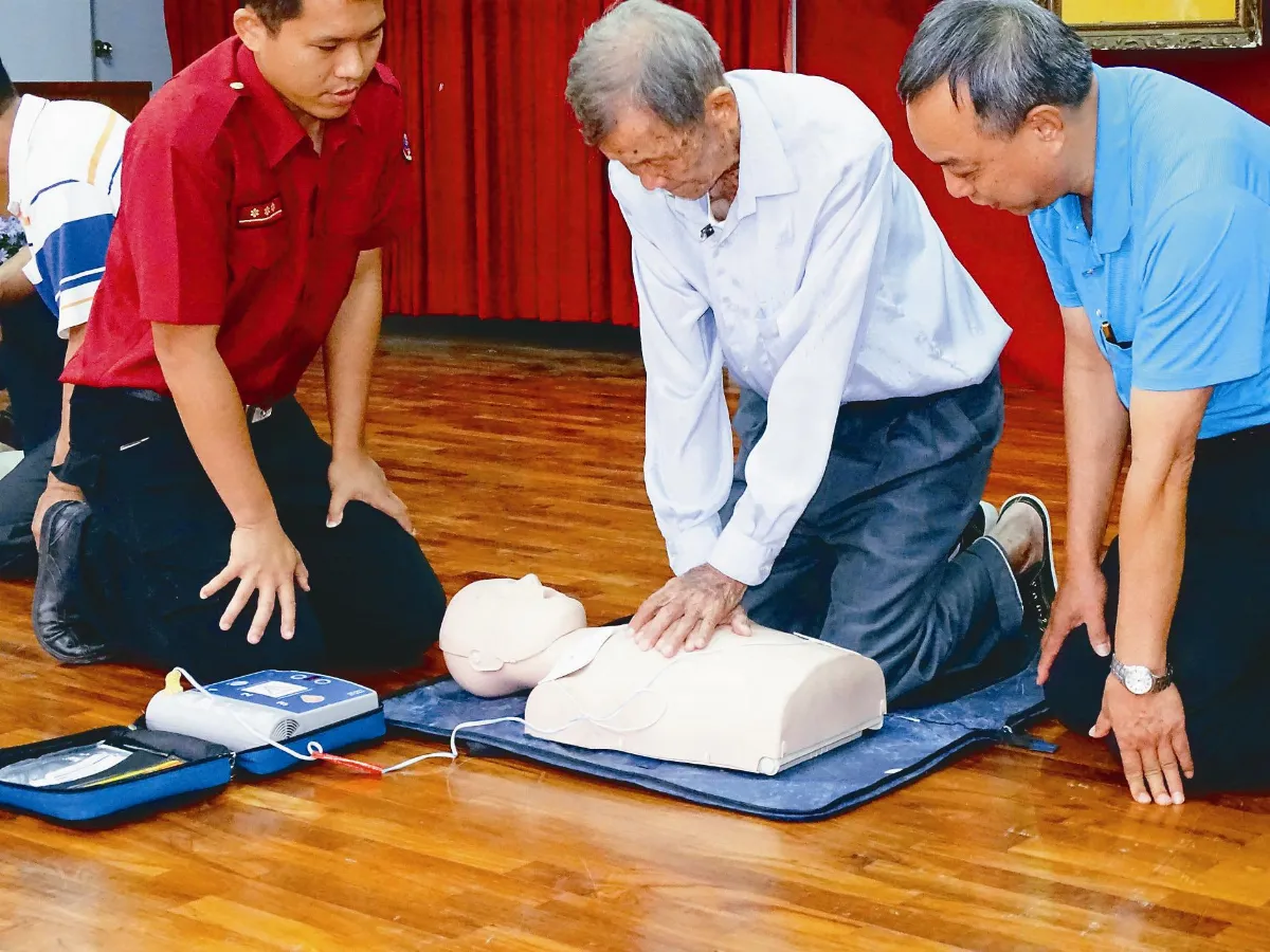 95歲漁民 通過CPR、AED認證