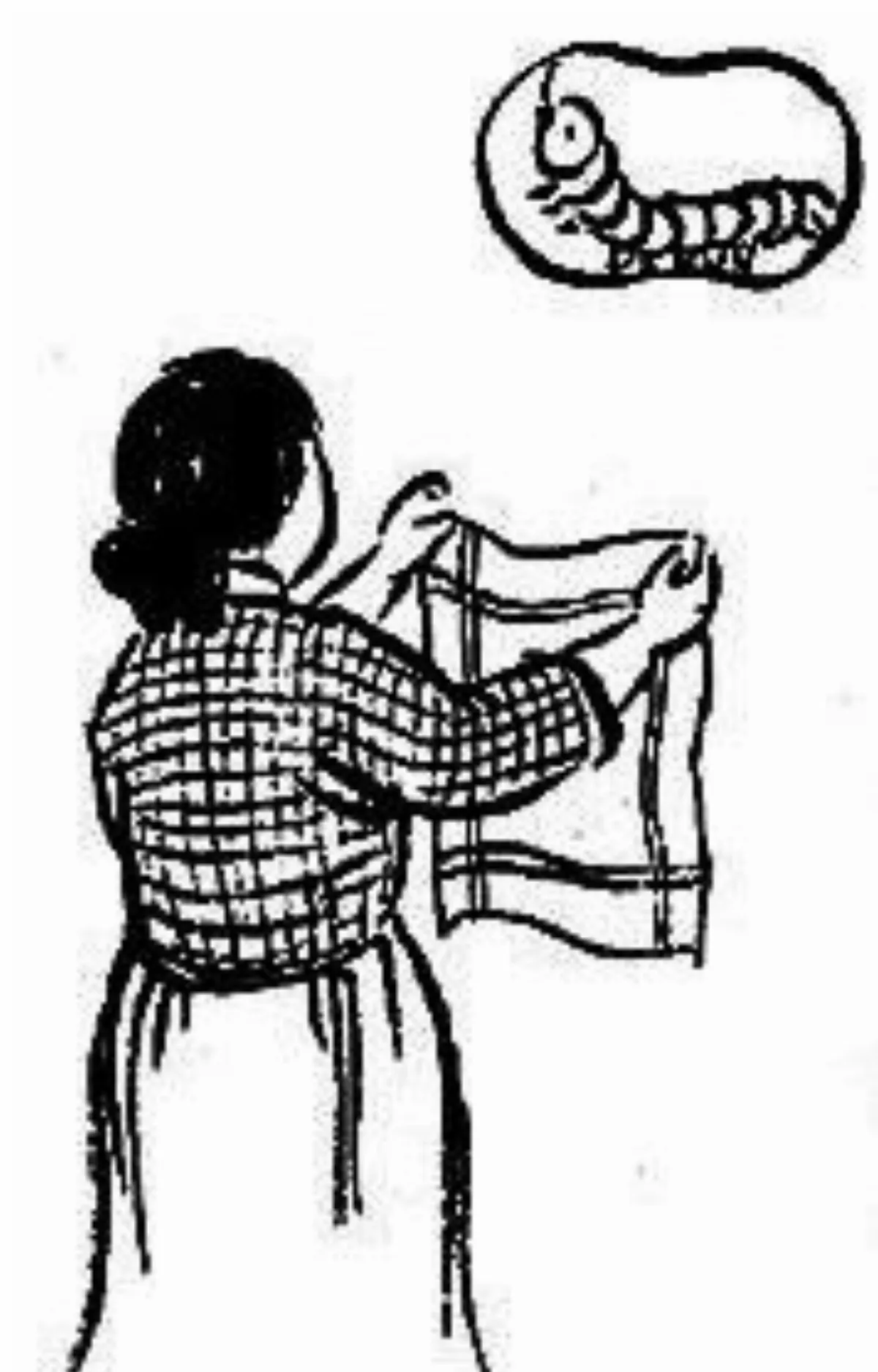 【豐子愷．護生畫集】一方絲羅巾千百春蠶命