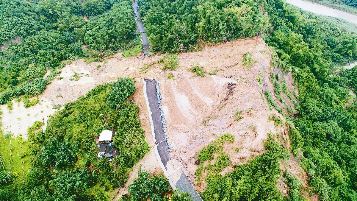 左鎮走山 南171-1線路斷