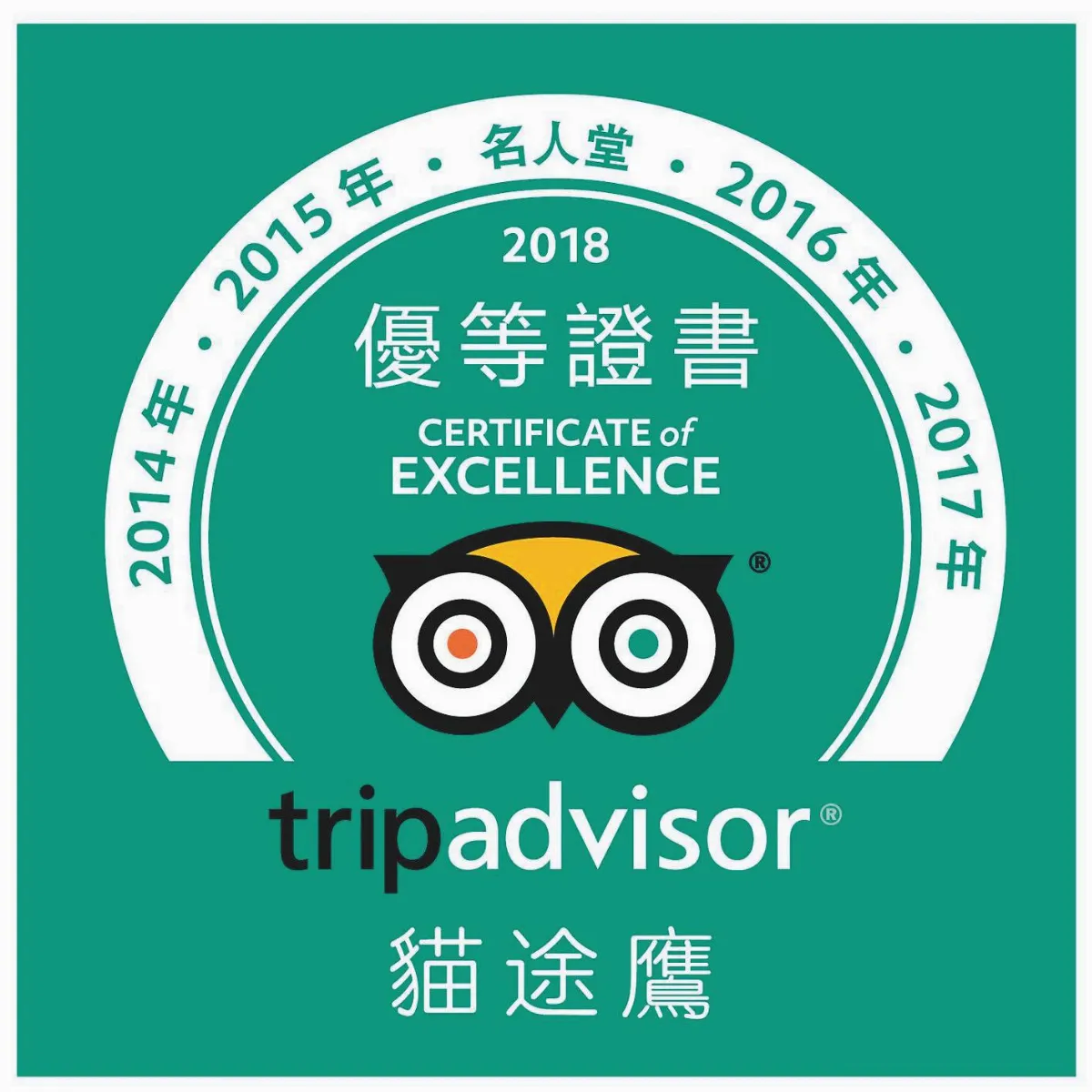 佛光山 榮登貓途鷹名人堂