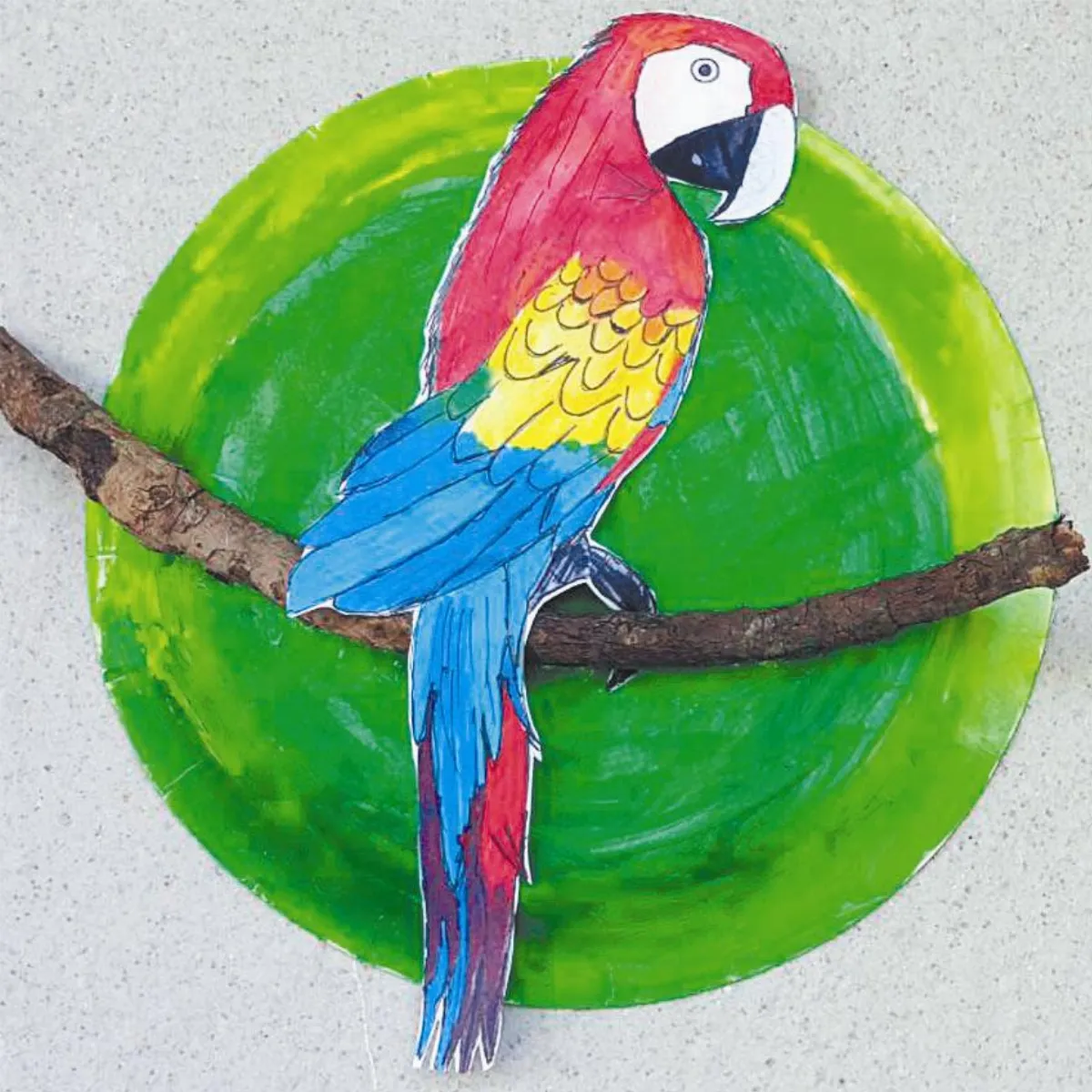 小藝術家  色彩繽紛的鳥