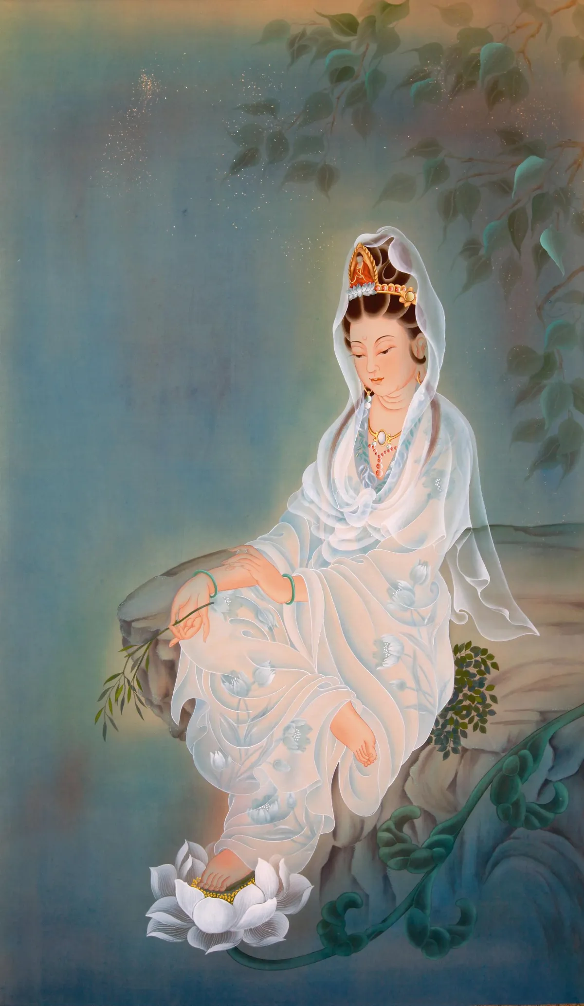 【與佛對畫─汪玉蓮紀念巡迴展】菩提觀音