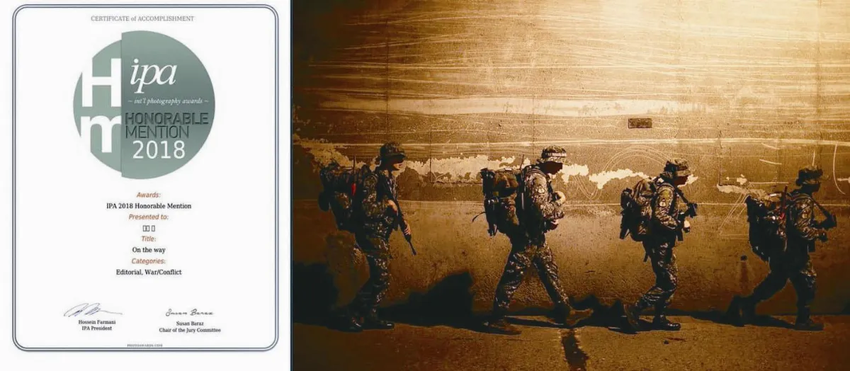 上尉拍特戰行軍 摘國際攝影獎