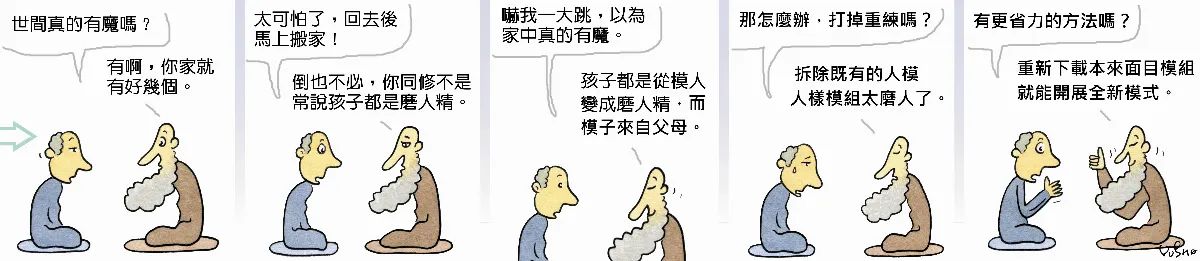 參禪參纏  磨人精變成魔