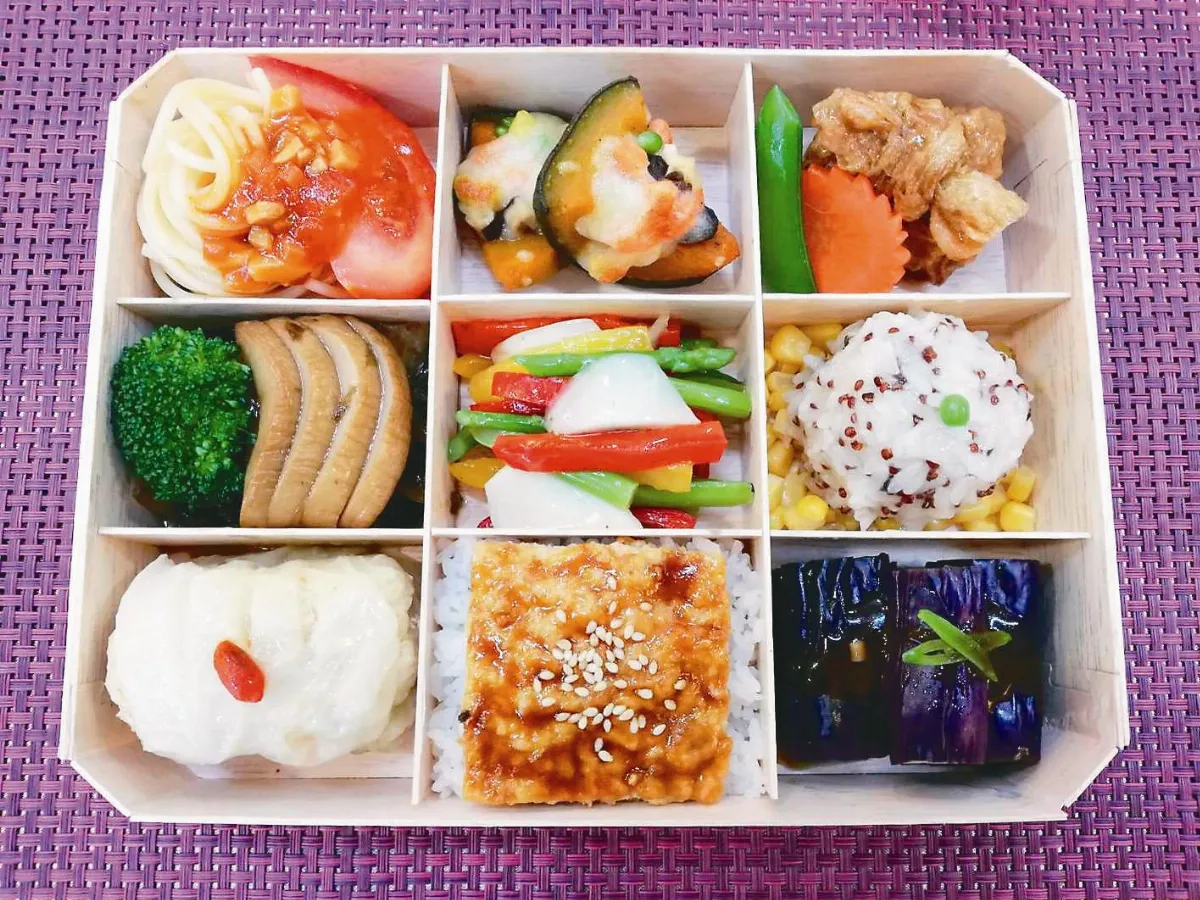 九宮格蔬食便當 論壇限定