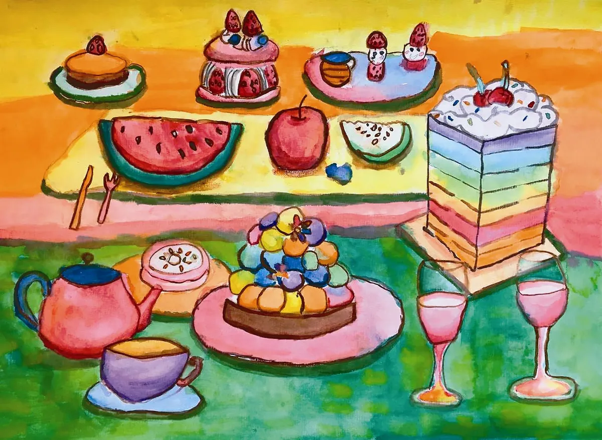 快樂塗鴉簿  美味 下午茶