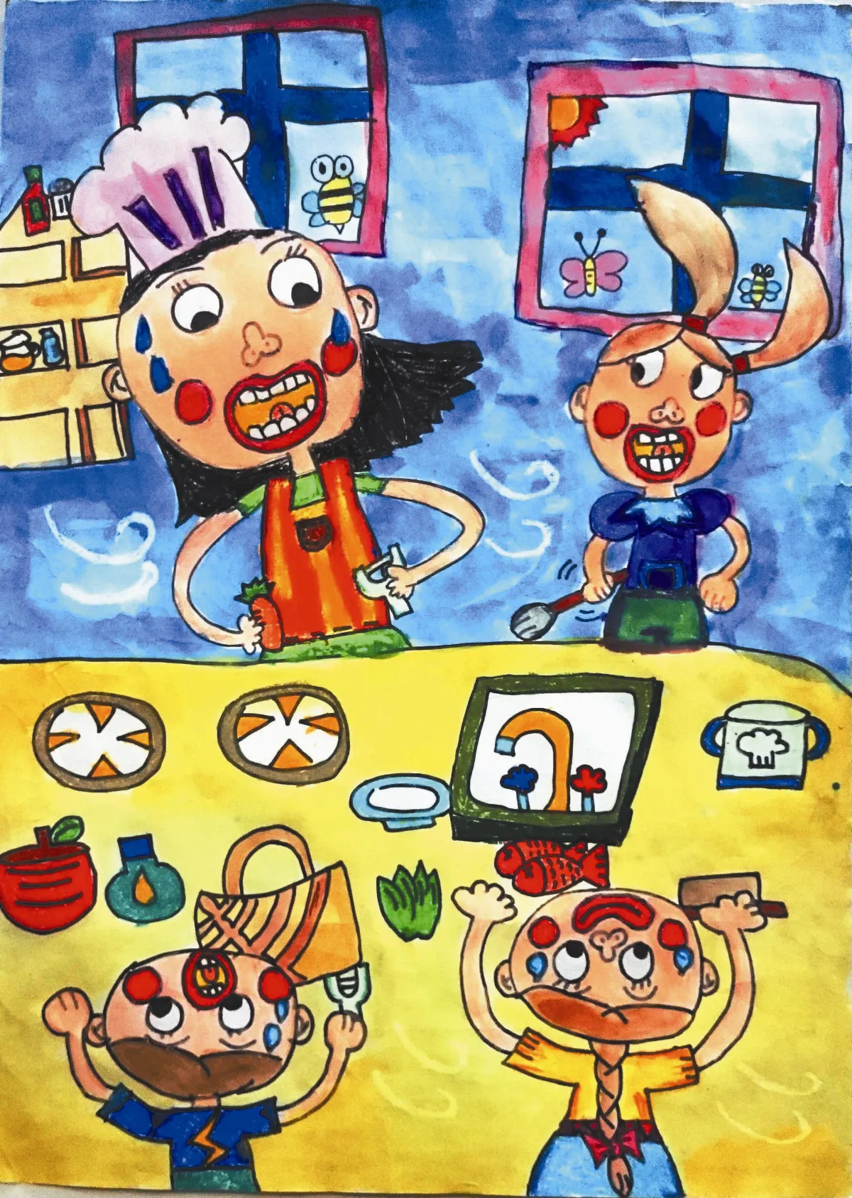 快樂塗鴉 簿 陪媽媽做菜