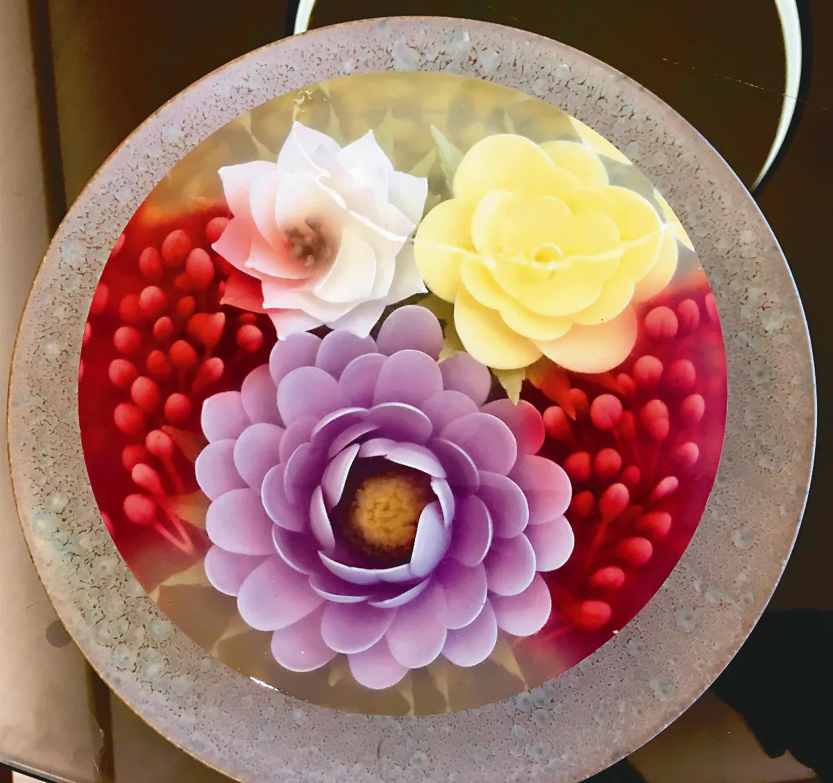 不是蠟燭 3D立體果凍花可以吃