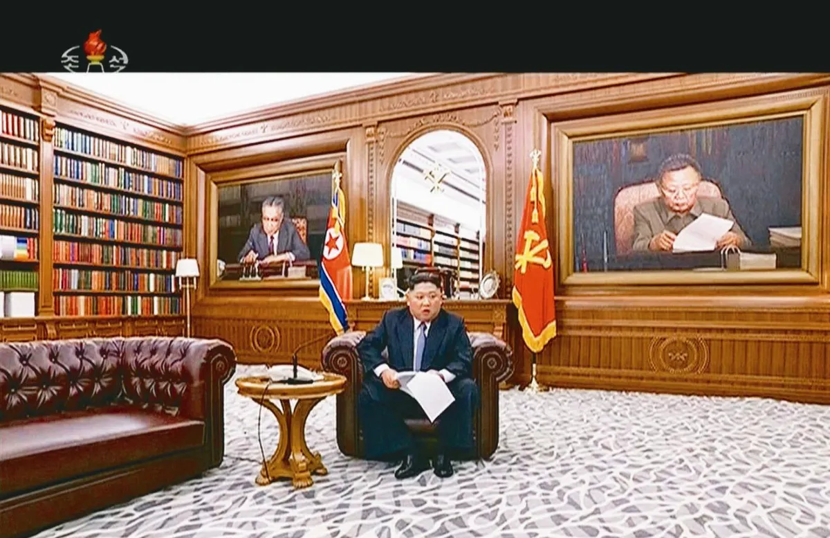 金正恩新年談話 對美軟硬兼施