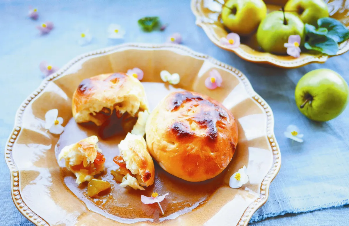 逸饗蔬食 麵包裡迷人的蘋果醬