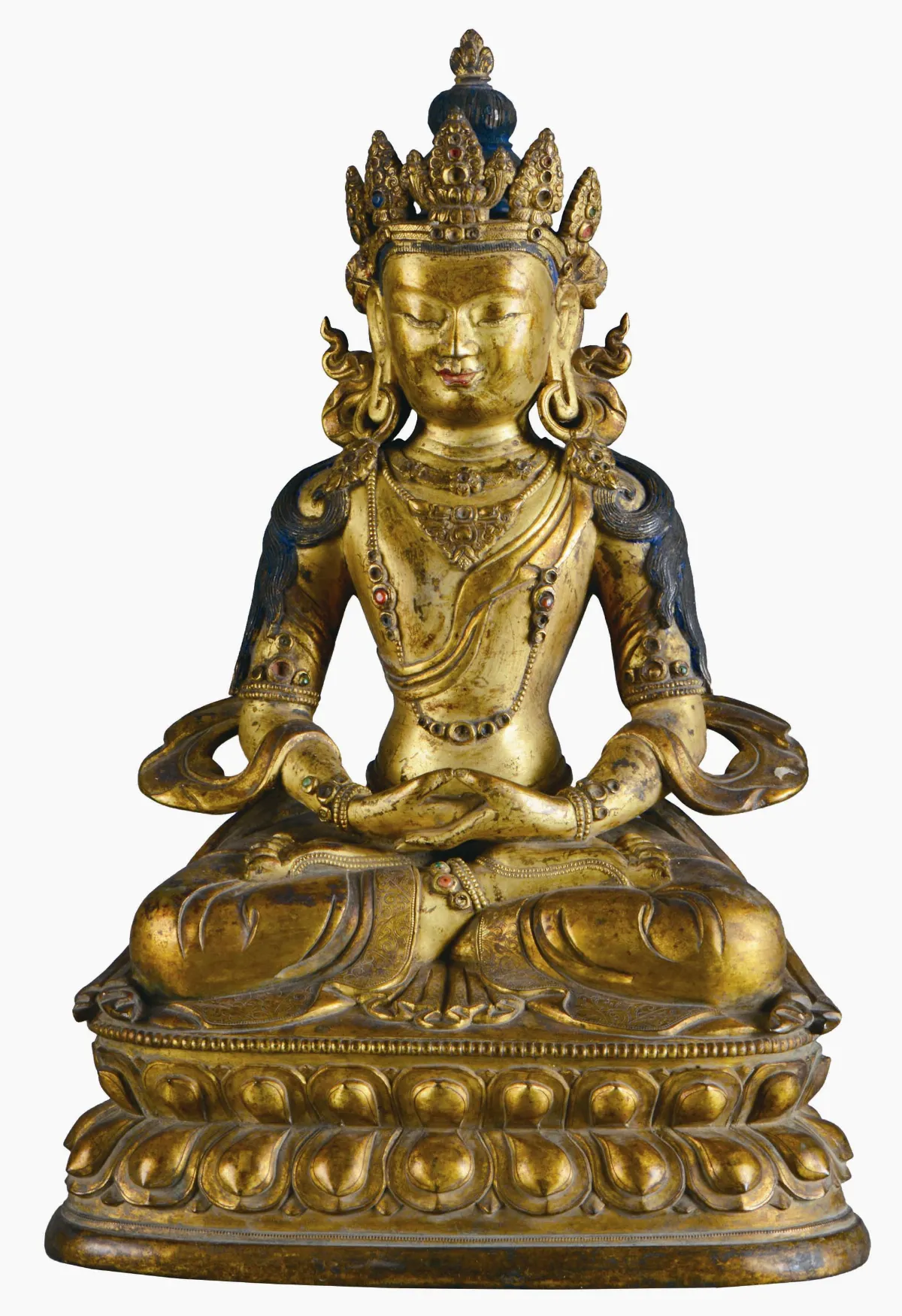 【妙香秘境──雲南佛教藝術展】銅鎏金無量壽佛坐像