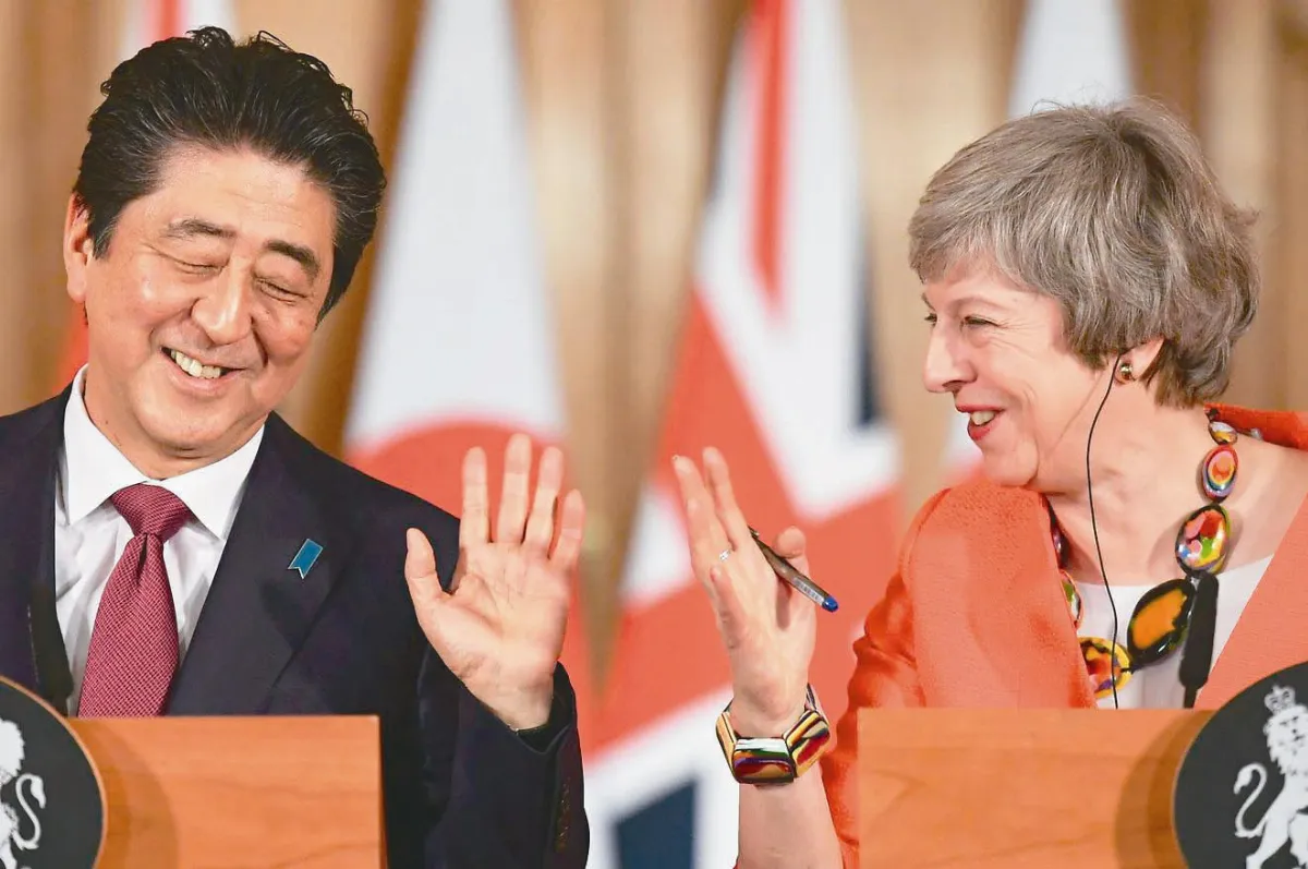 安倍晤梅伊 盼英避免無協議脫歐